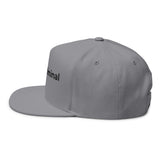 Embroidered Flat Bill Cap