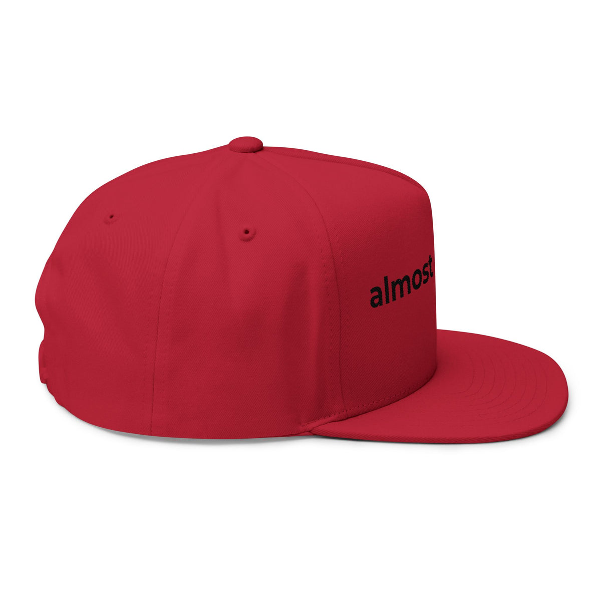 Embroidered Flat Bill Cap
