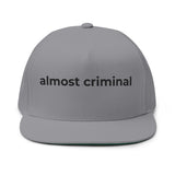 Embroidered Flat Bill Cap