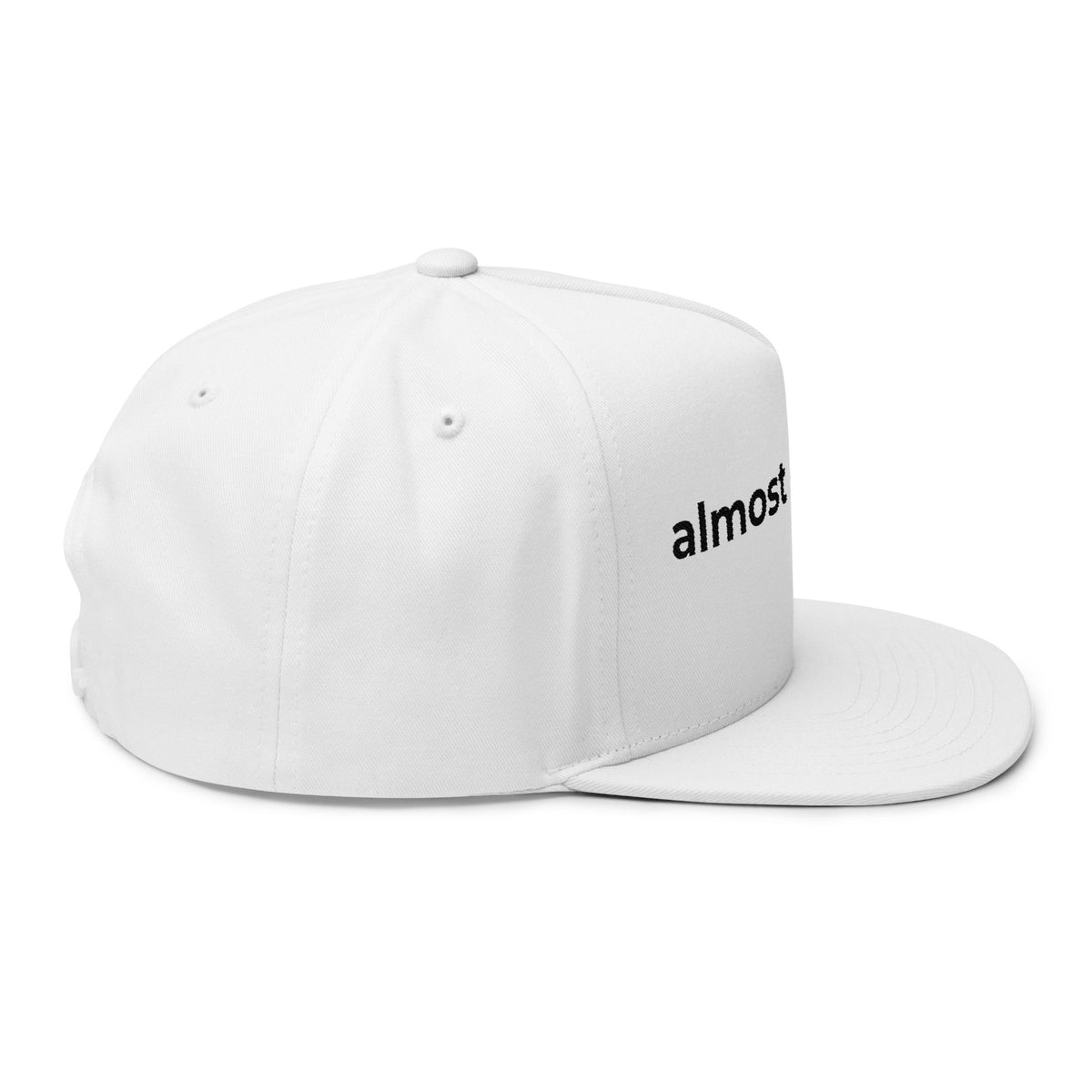 Embroidered Flat Bill Cap