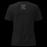 Almost Criminal Saints & Sinners Ladies Tee on black background